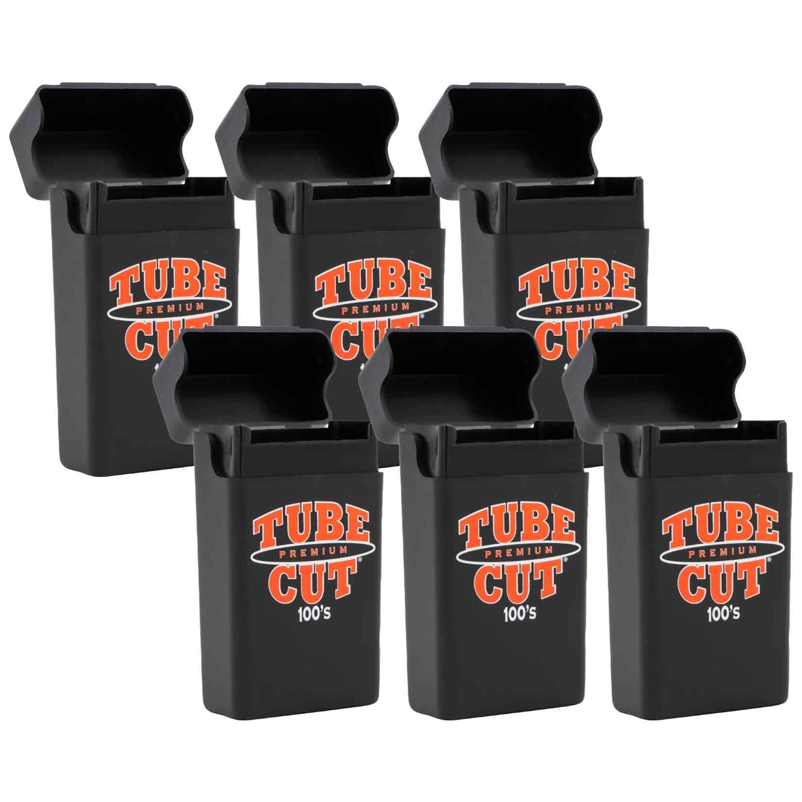 Gambler Tube Cut Strong Box Cigarette Case - 100mm Long's 100's Size (6 Boxes)