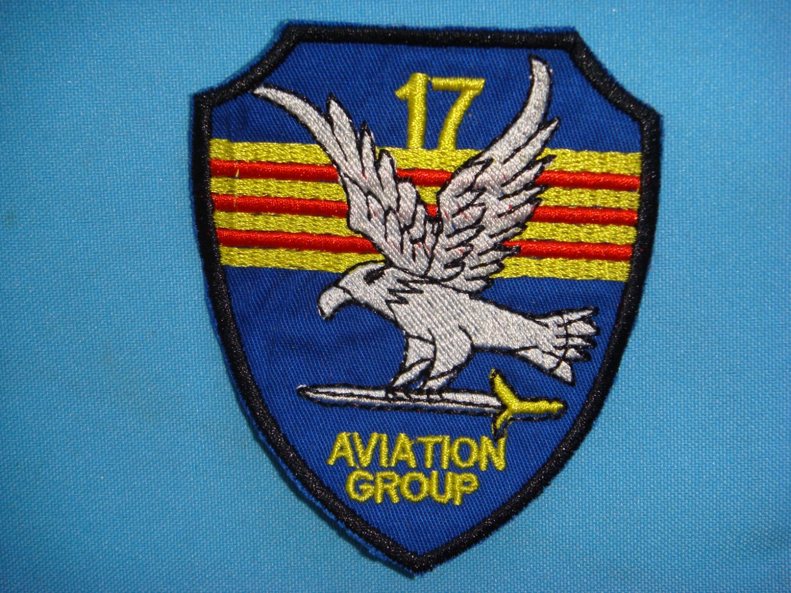 VIETNAM WAR PATCH, US 17th COMBAT AVIATION GROUP " FREEDOM EAGLE "
