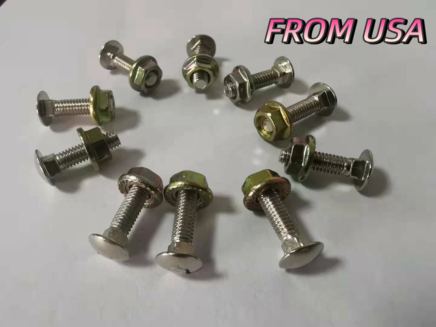 10pcs Arcade joystick mounting bolts, black zinc, perfect for mame, 60 in 1, etc
