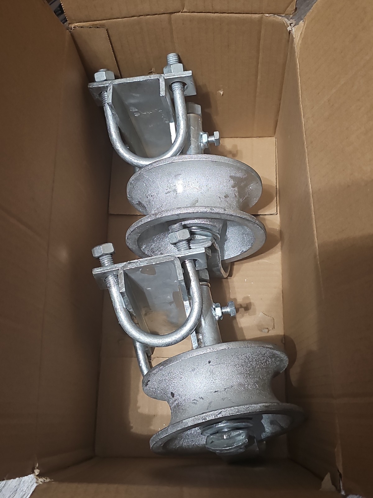 Sliding Gate Rollers Galvanized Steel Rolling Gate Hardware Kit for 2" (1-7/8")