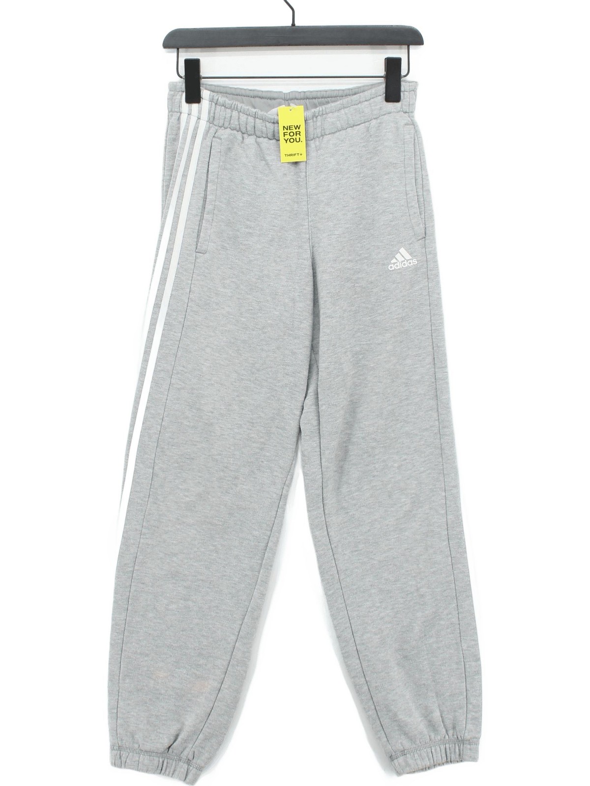 Adidas Men's Sports Bottoms S Grey Polyester with Rayon Sweatpants