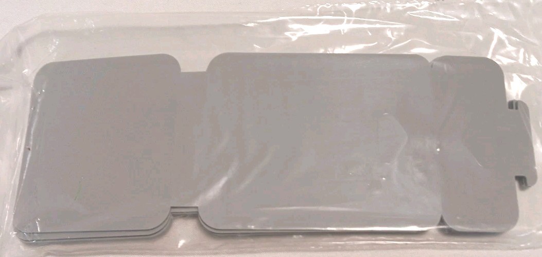 Necklace Bracelet Card 10 pack Silver 2.5" x 2" Cardstock Jewelry Display