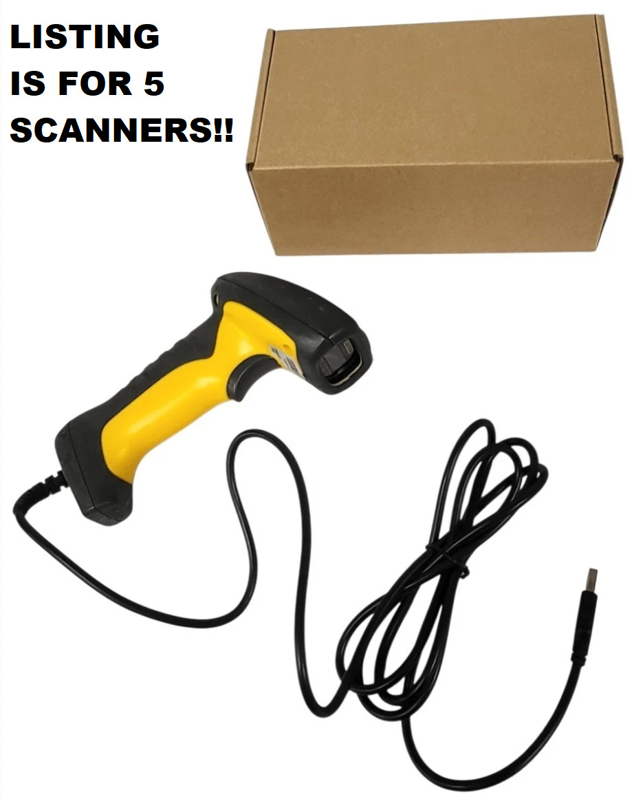 5PK RD6650 (AT) Industrial IP67 Rugged Wired USB 1D Laser Barcode Scanner Reader