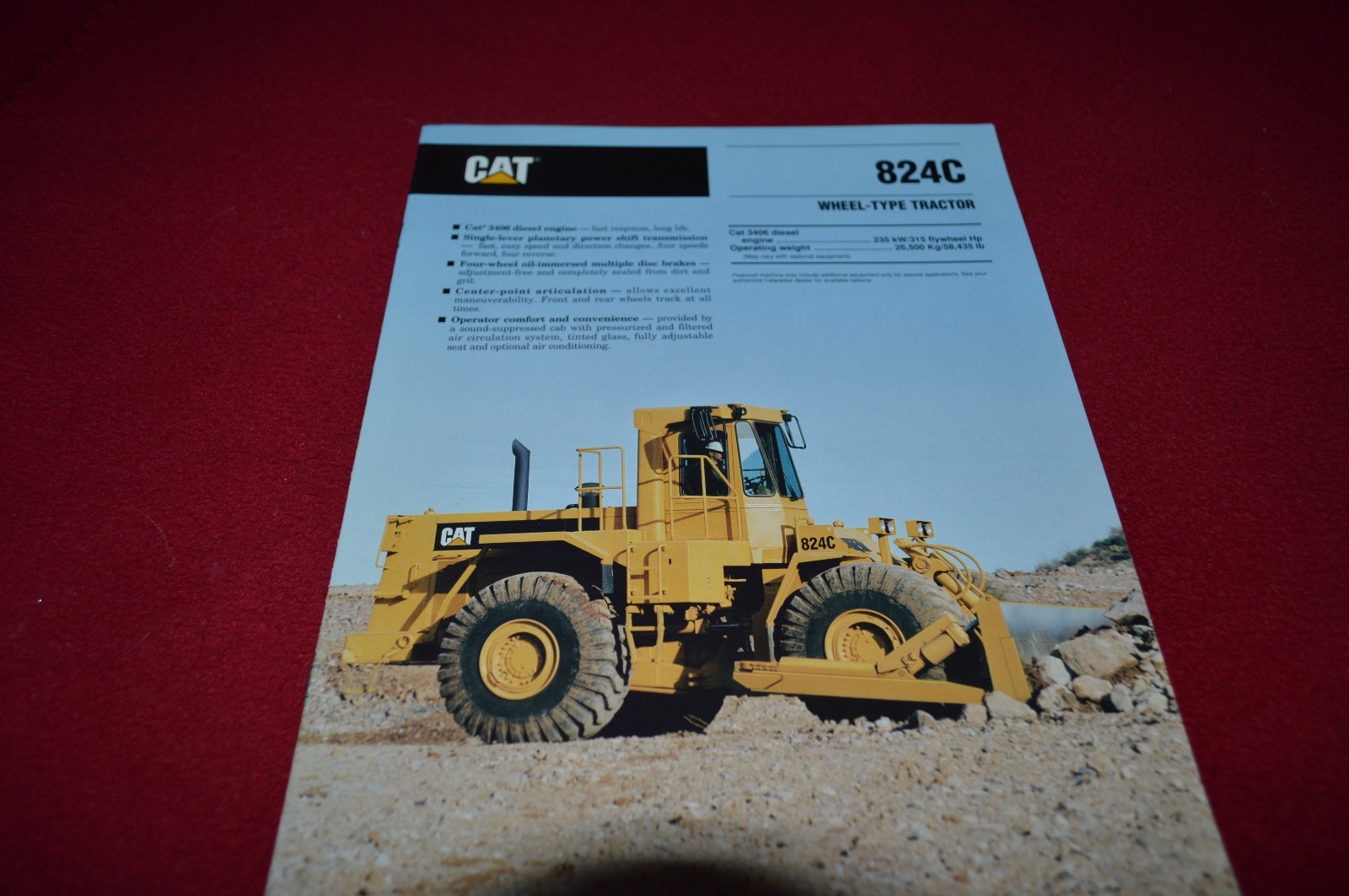 Caterpillar 824C Wheel Tractor Dozer Dealers Brochure DCPA8 ver2