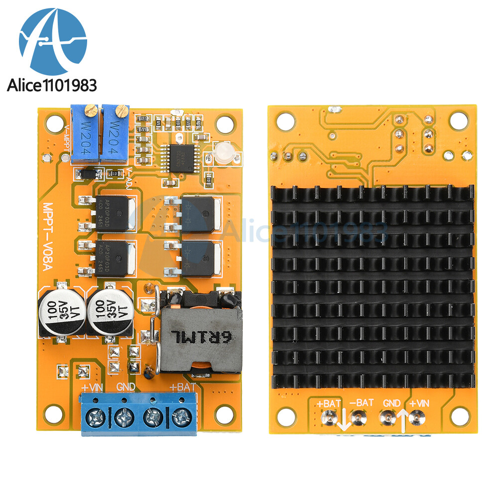 DC8-28V 5A 100W MPPT Solar Charging Panel Regulator Controller 9V 12V 24V Switch