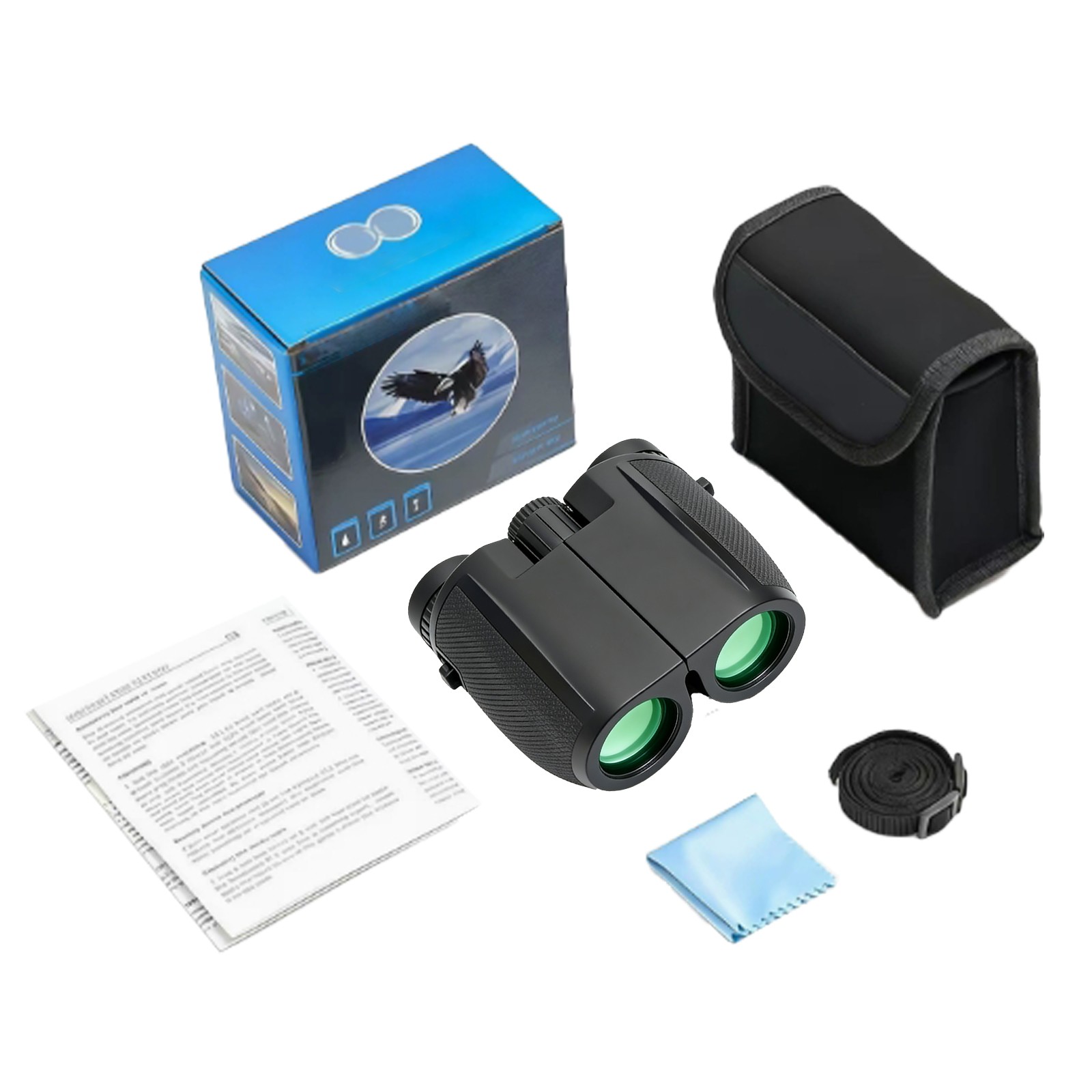 20x25 Compact Binoculars, Portable High-definition Binoculars, Easy-focus Binocu