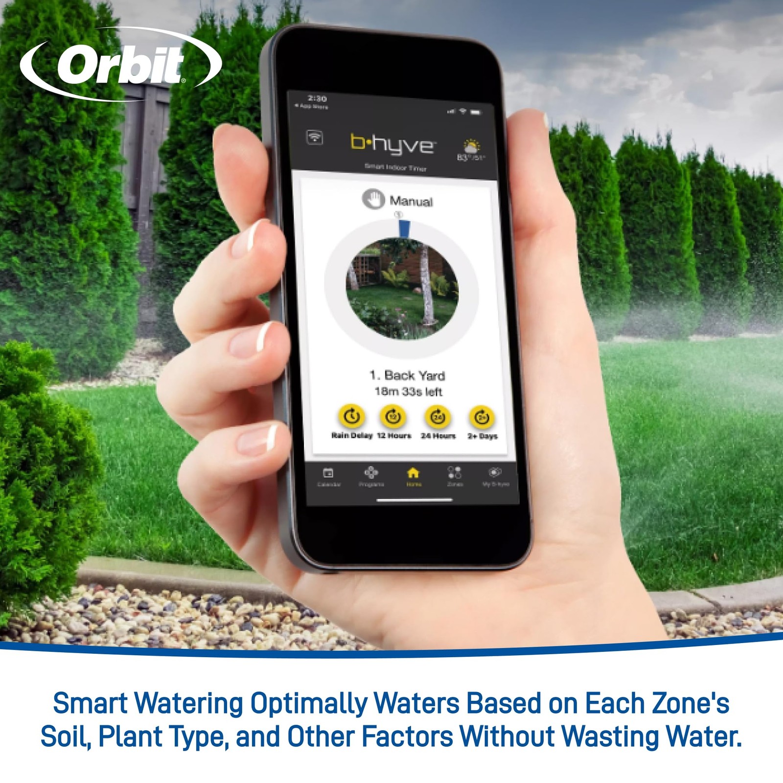 Orbit 57925 B-Hyve 8-Zone Smart Indoor Sprinkler Controller