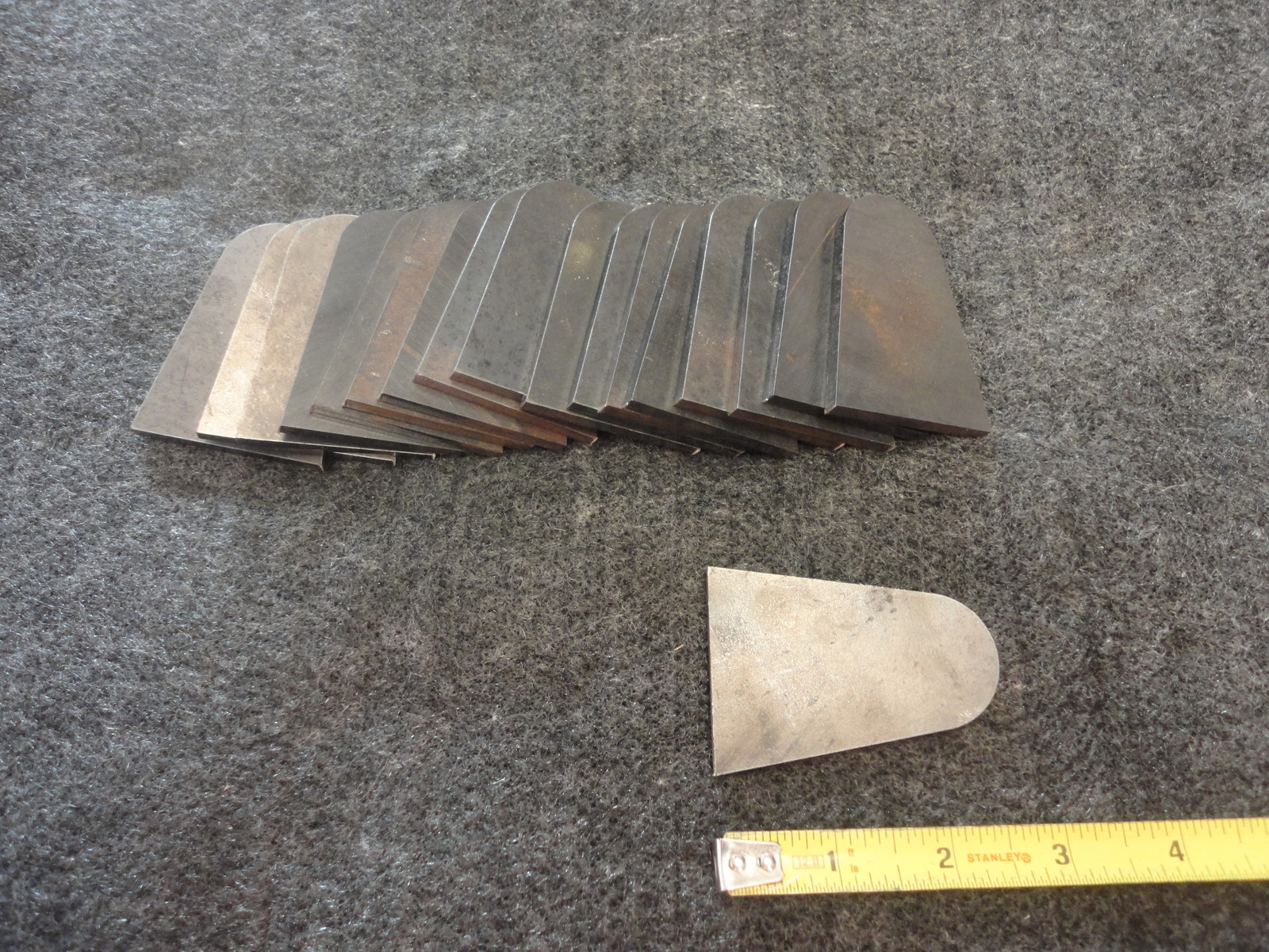 1/4" Steel weld tabs LASER cut any size shape qty Nice NR 013-B-14-MS