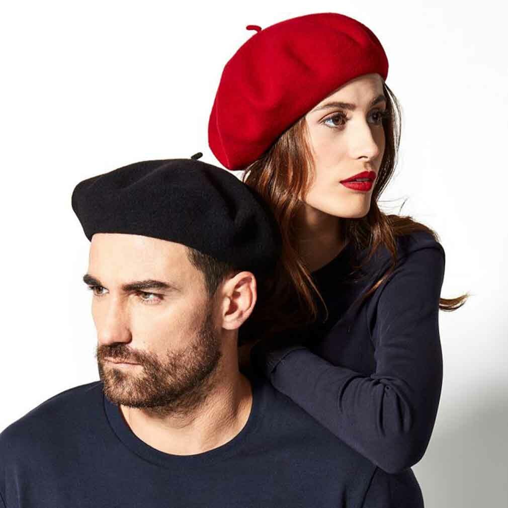 Laulhere-France "AUTHENTIQUE" Lined Traditional Wool Beret, Style#519