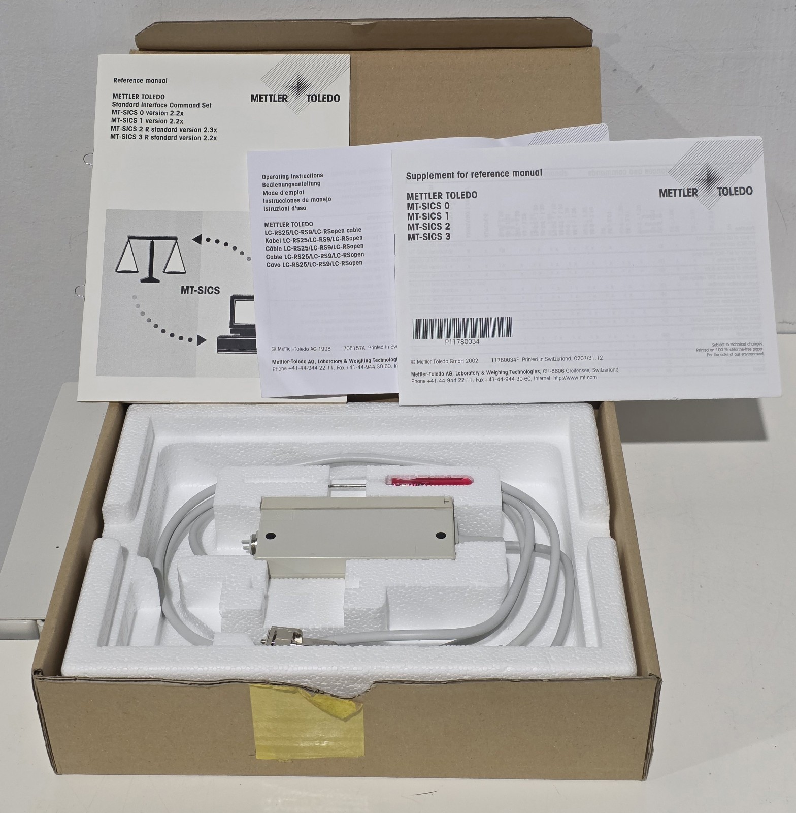 Mettler 229065 LC-RS9 Cable RS232 Local CAN
