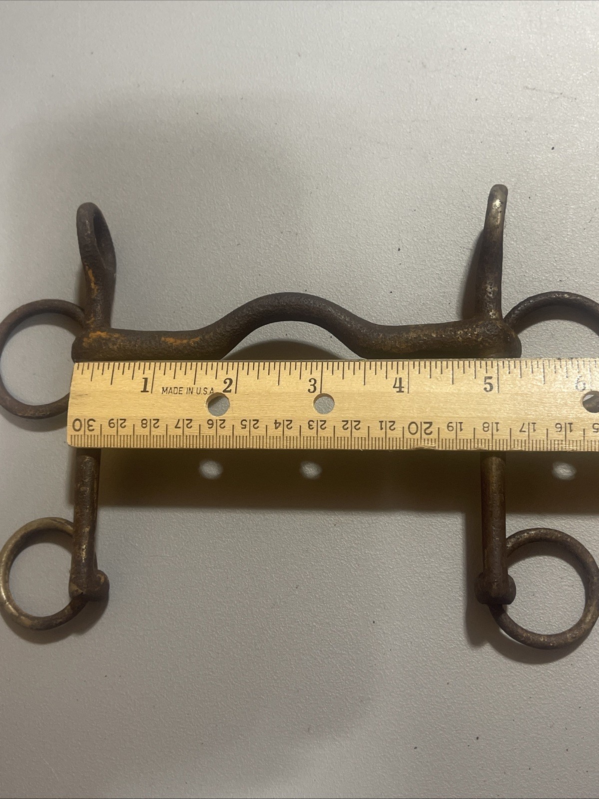 Weymouth Bit 4 Ring 5in Iron Horse Decor Western