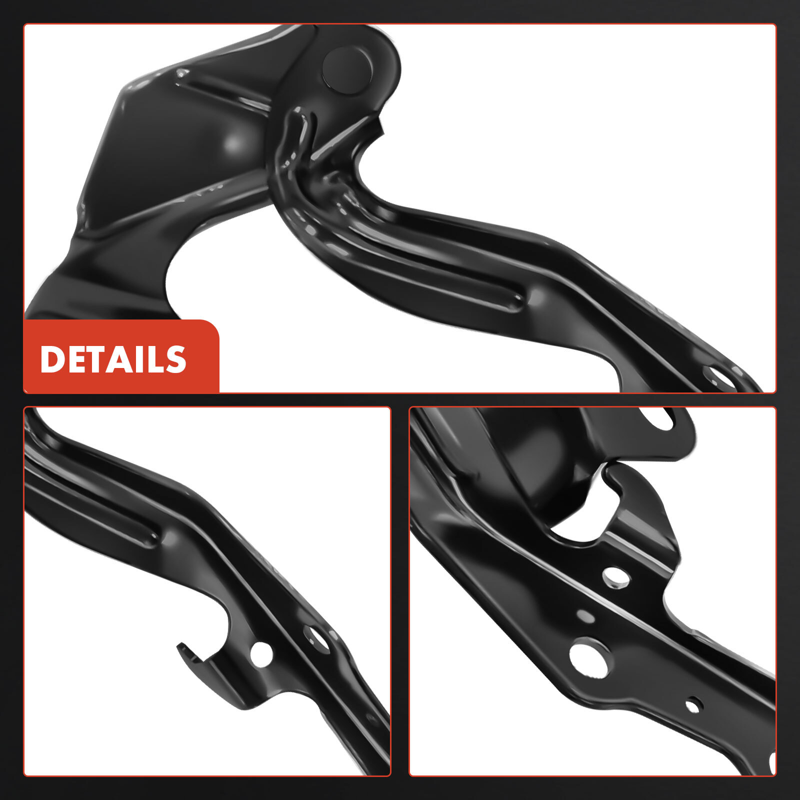 2Pcs Front Driver & Passenger Hood Hinge for Toyota Tacoma 2005 2006 2007-2015