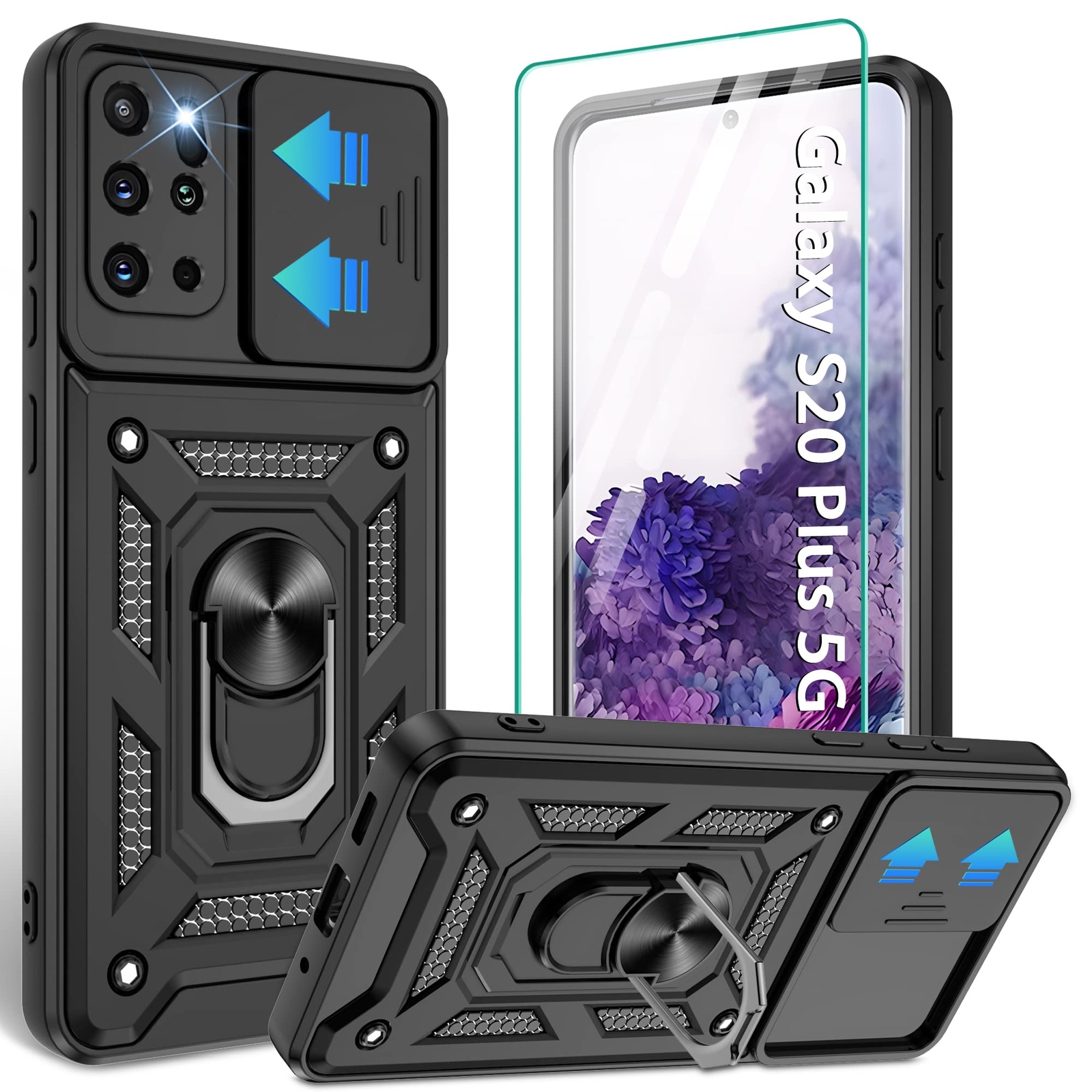Funda Grado Militar Con Protector De Pantalla Case Para Samsung Galaxy S20+ Plus