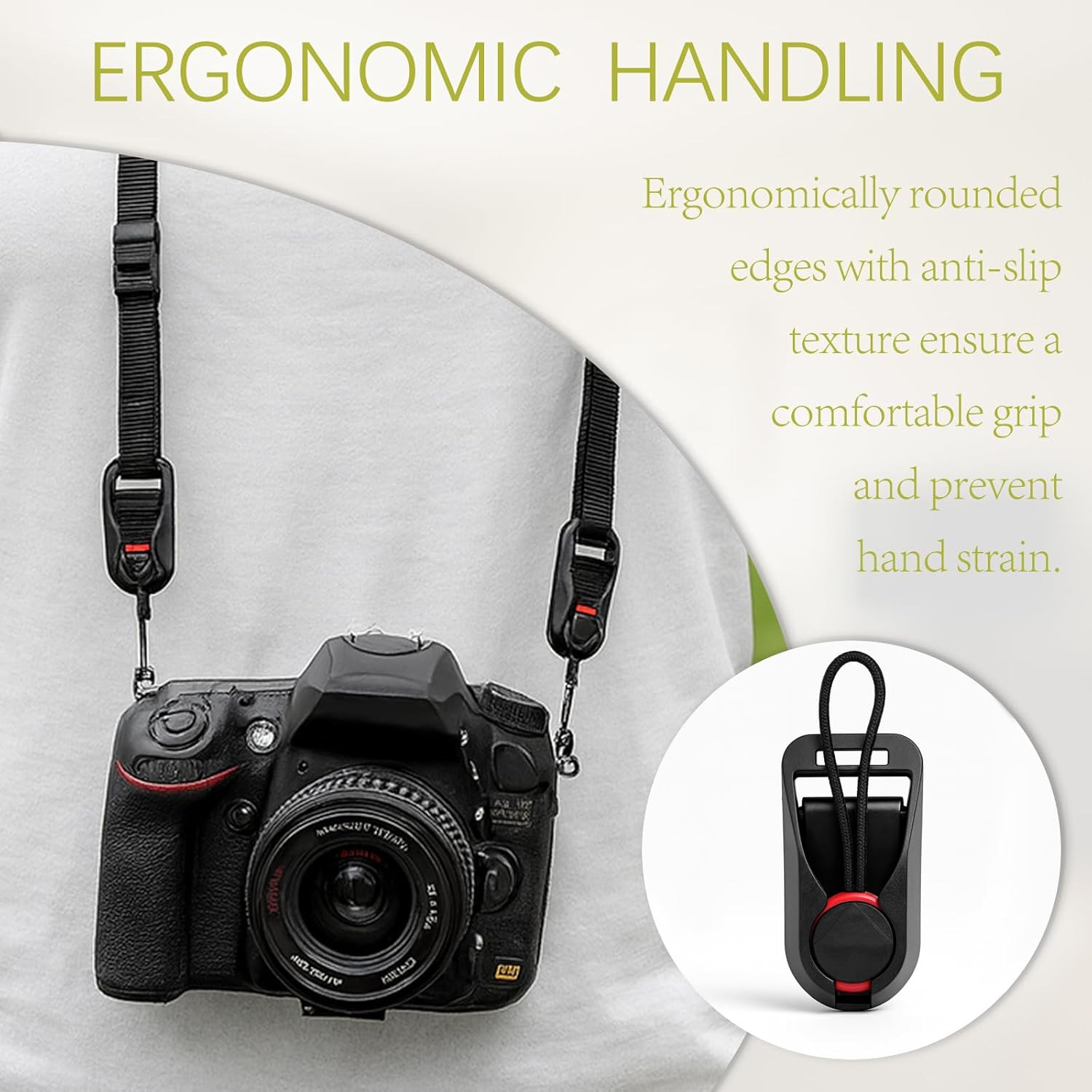 4-Pack Camera Strap Connectors for Quick Release Buckle System - Black