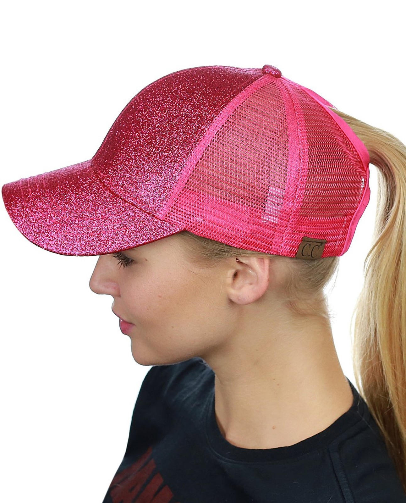 C.C womens Baseball One Size Hot Pink