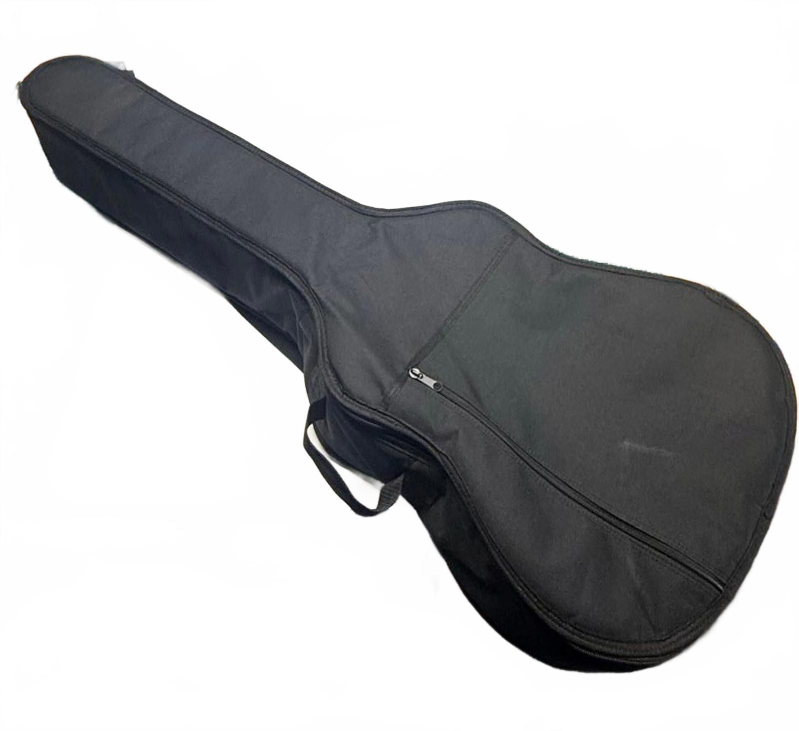 Levy 39" Black Soft Guitar Case with Shoulder Straps and Front Pocket