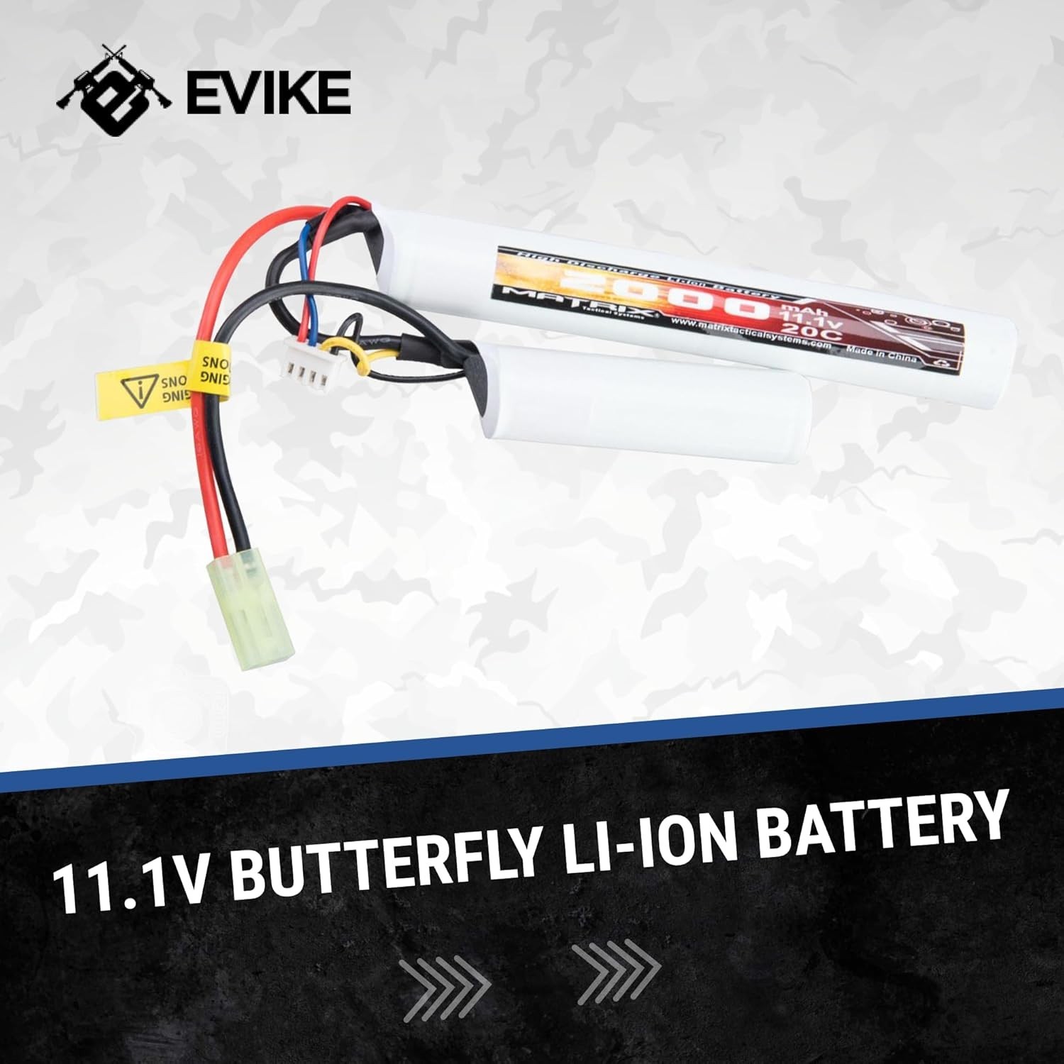 Airsoft Battery 11.1V High Performance Li-Ion Butterfly