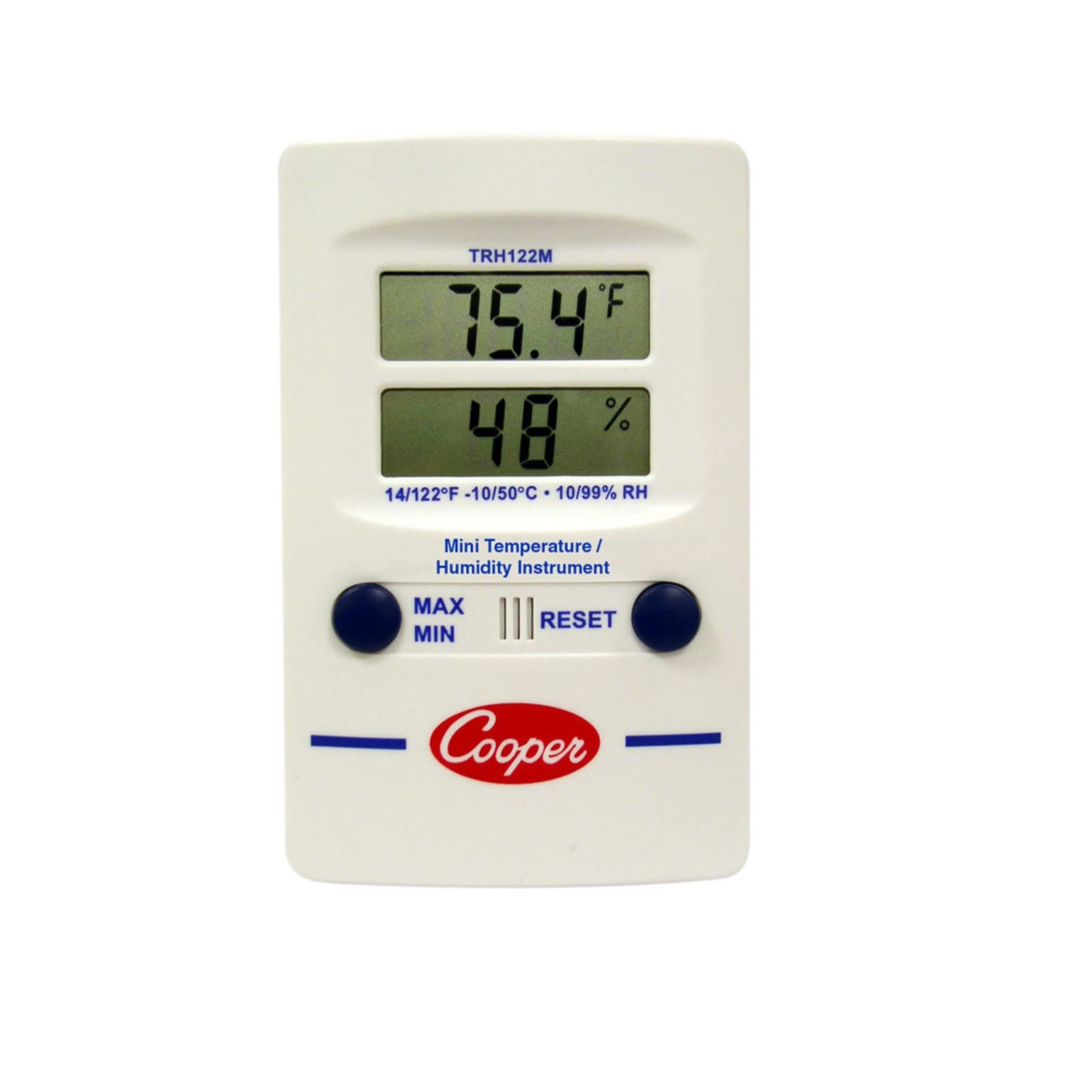 Cooper-Atkins TRH122M-0-8 Digital Mini Temperature/Humidity Dual-Display Wall Th