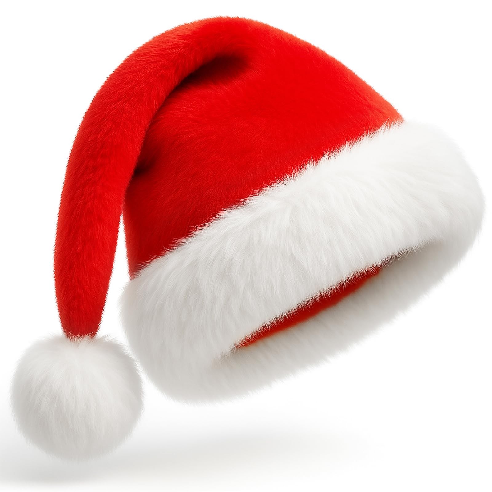 Christmas Santa Hat Adult Unisex Xmas Holiday Hat for Men Women Xmas Party