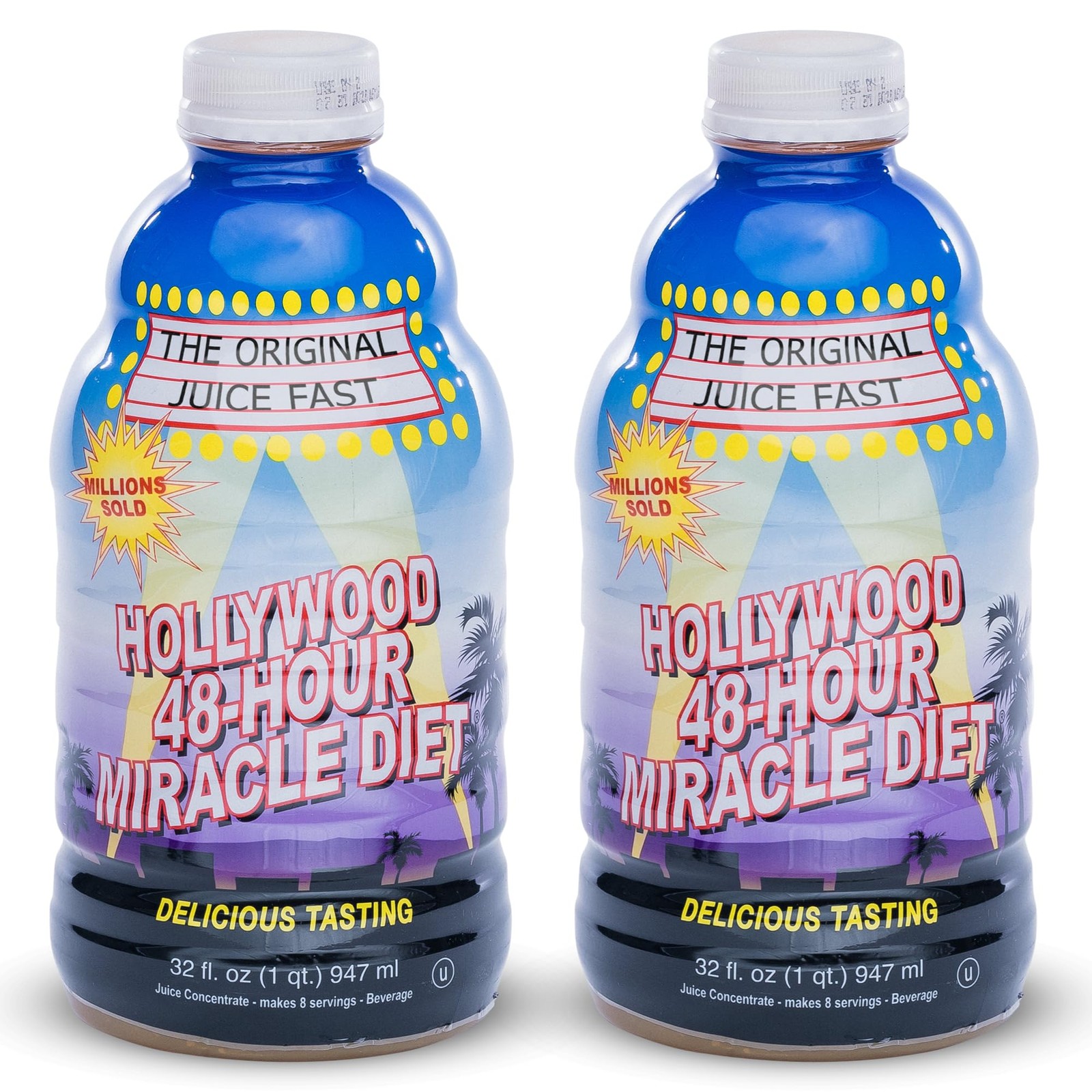 48 Hour Juice Cleanse Drink 2 Pack, Vitamin-B Infused Detox Cleanse for Body ...