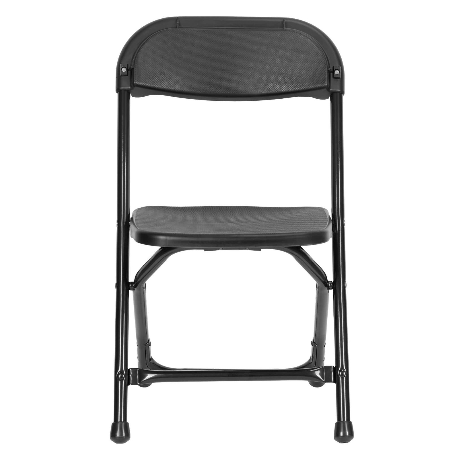 Kids Black Folding Chair (Steel-Poly Chair) by Chivari