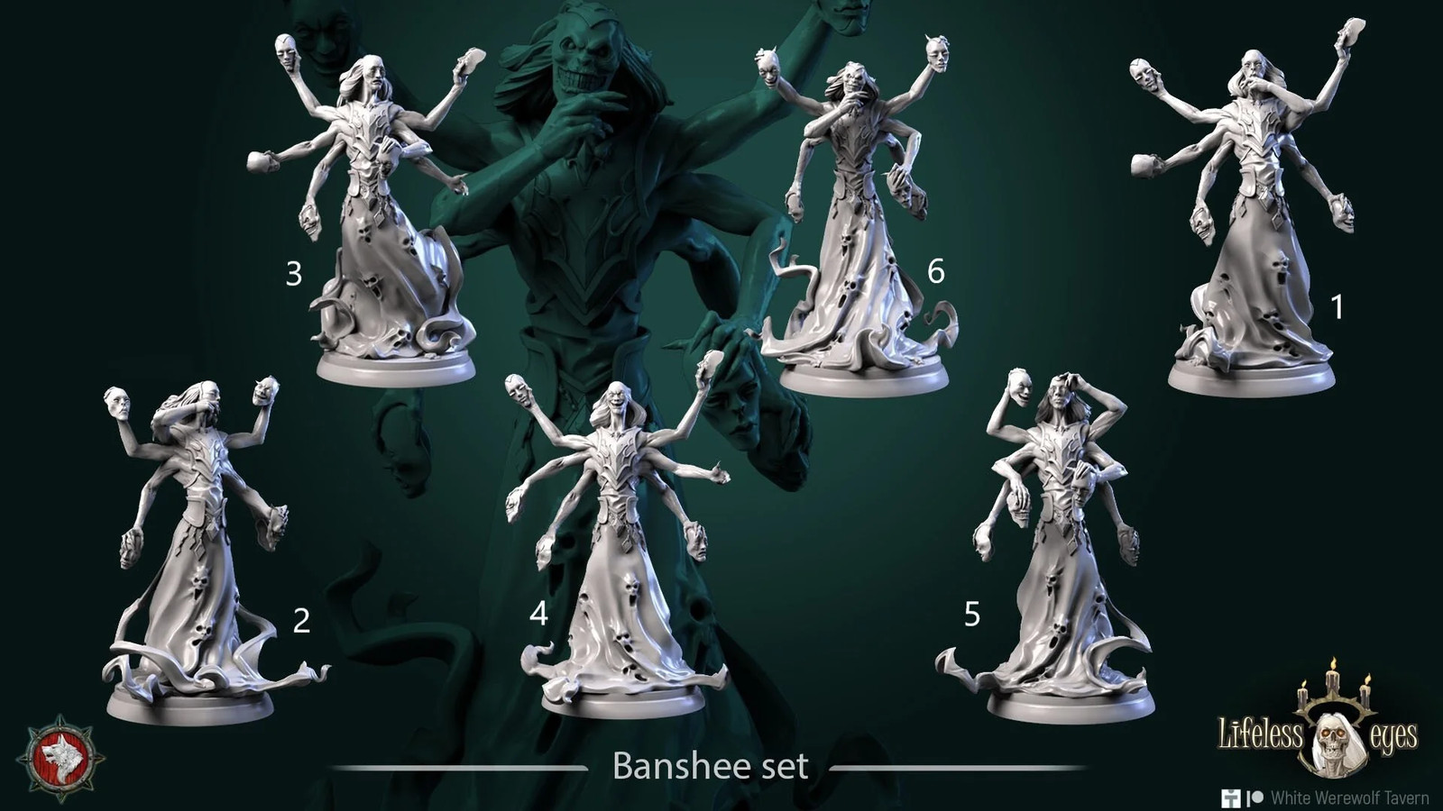 Banshee Set - Resin Tabletop Miniature