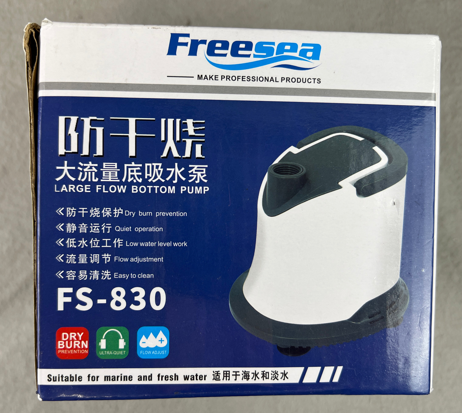 Aquarium Freesea Large Flow Bottom Pump FS-830 For Marine & Fresh Water