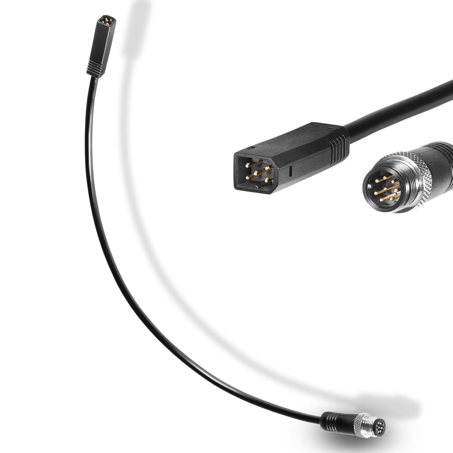 720074-12 AS EC QDE 12 Ethernet Adapter Cable for Humminbird, Helix 8/9/10/12/15