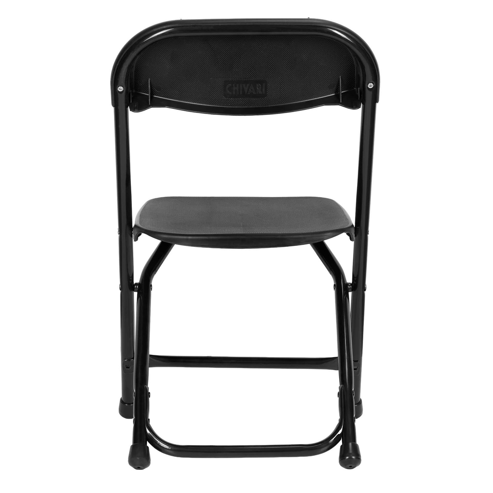 Kids Black Folding Chair (Steel-Poly Chair) by Chivari