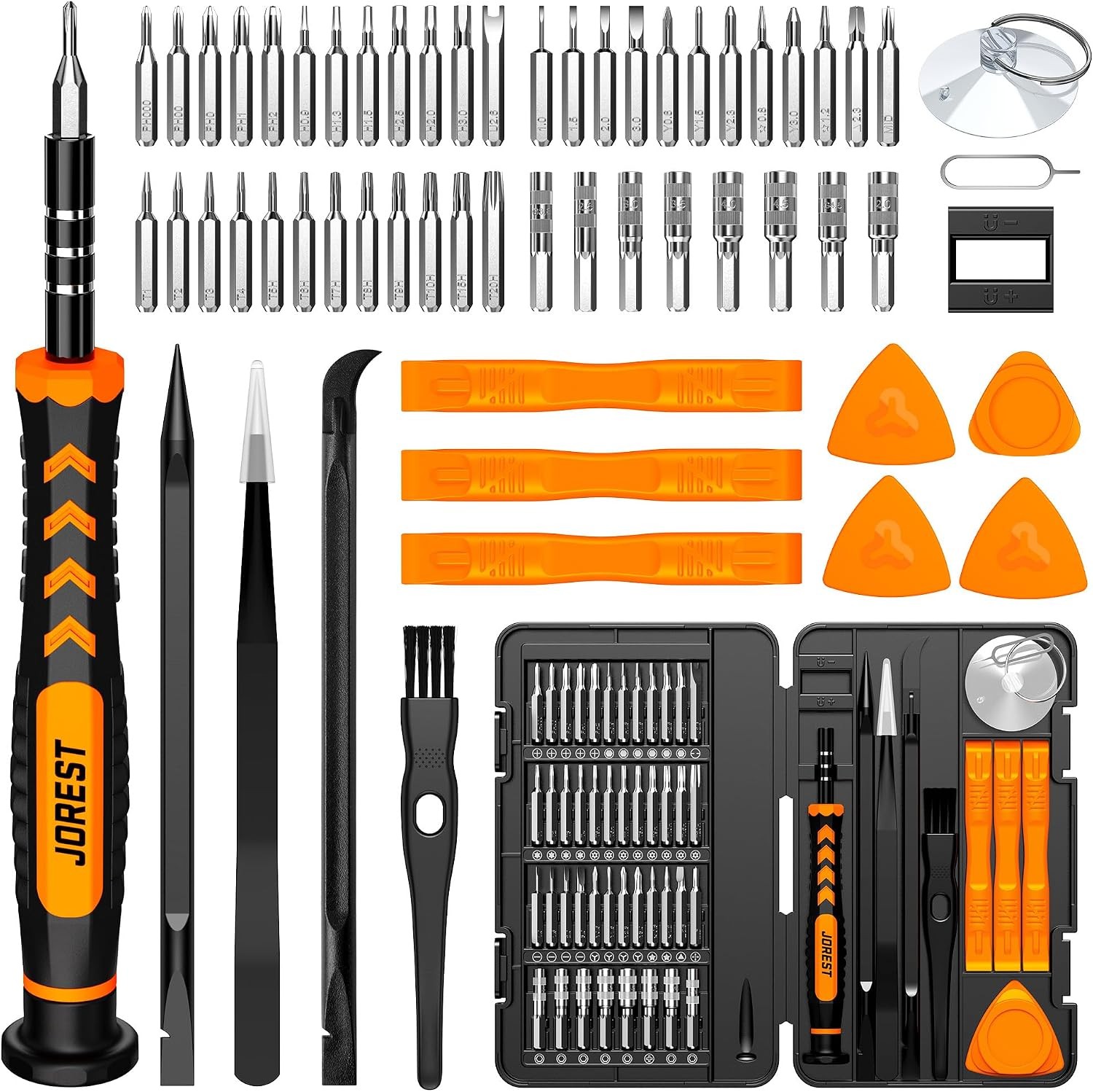 59Pcs Small Precision Screwdriver Set with Torx T5, T6, T8, Mini Repair Tool Kit