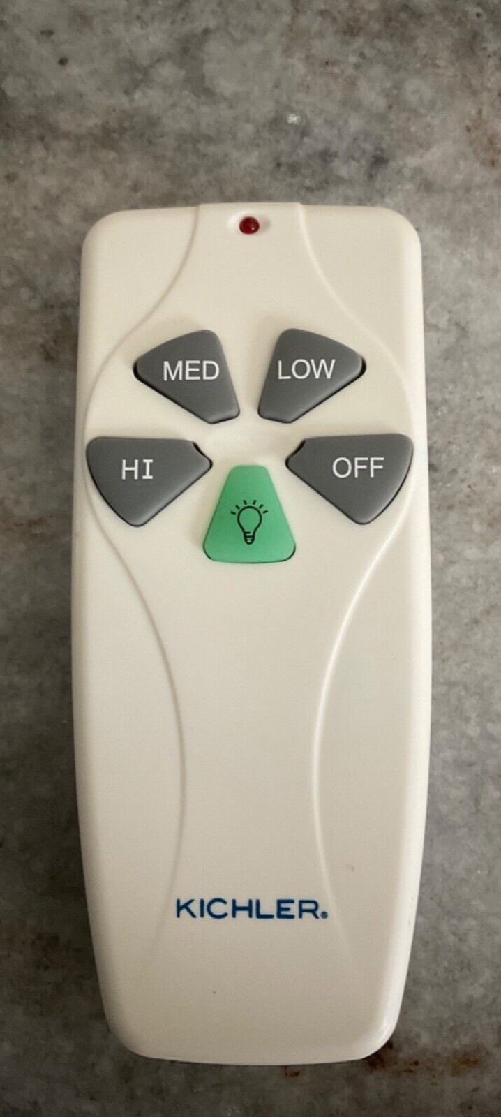 Kichler 337001WH Fan Ceiling Universal Remote Control with Cradle New