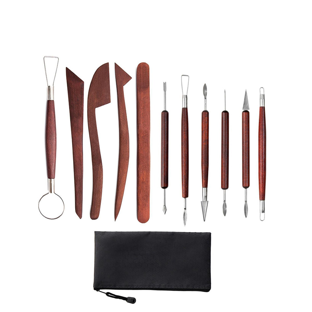 12pcs Clay Sculpting Tools Ceramic DIY Pottery Carving Tool for Beginners