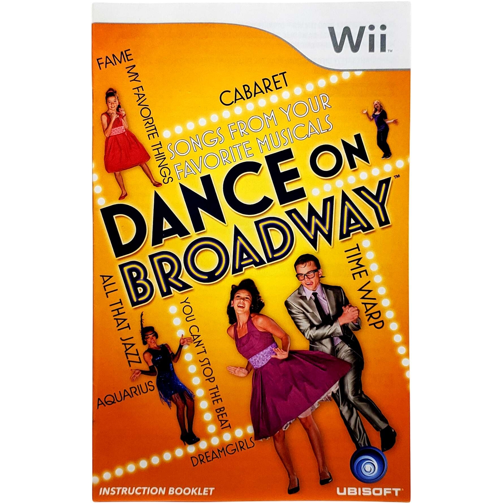 (Manual Only) Dance On Broadway - Nintendo Wii Excellent Tested Original