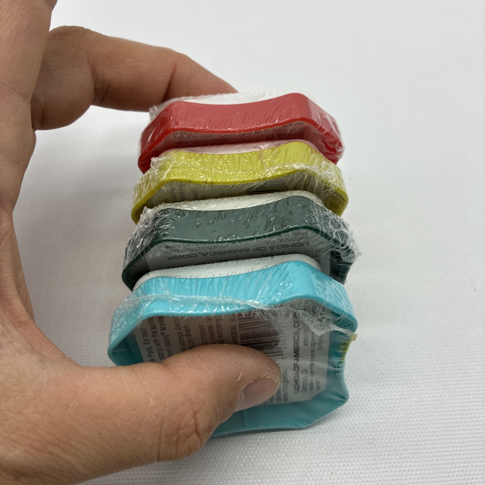 4 MARVY MATCHABLES RAISED-DYE-BASED ''INK PADS New