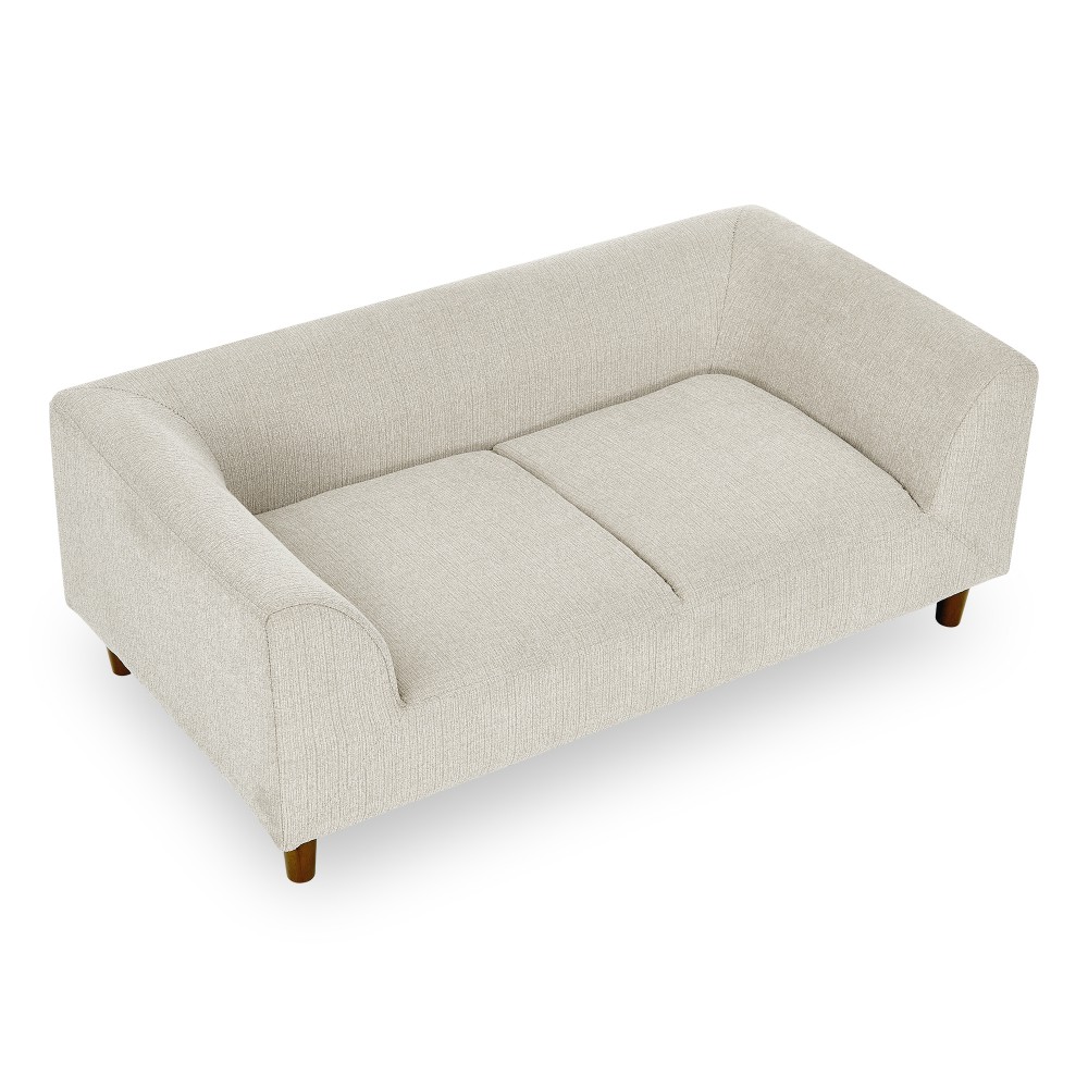 Pet sofa with backrest and armrests, modern rectangular pet sofa suitable for