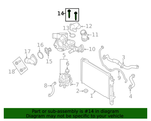 Genuine Ford Engine Intake Manifold Bolt W503281S437