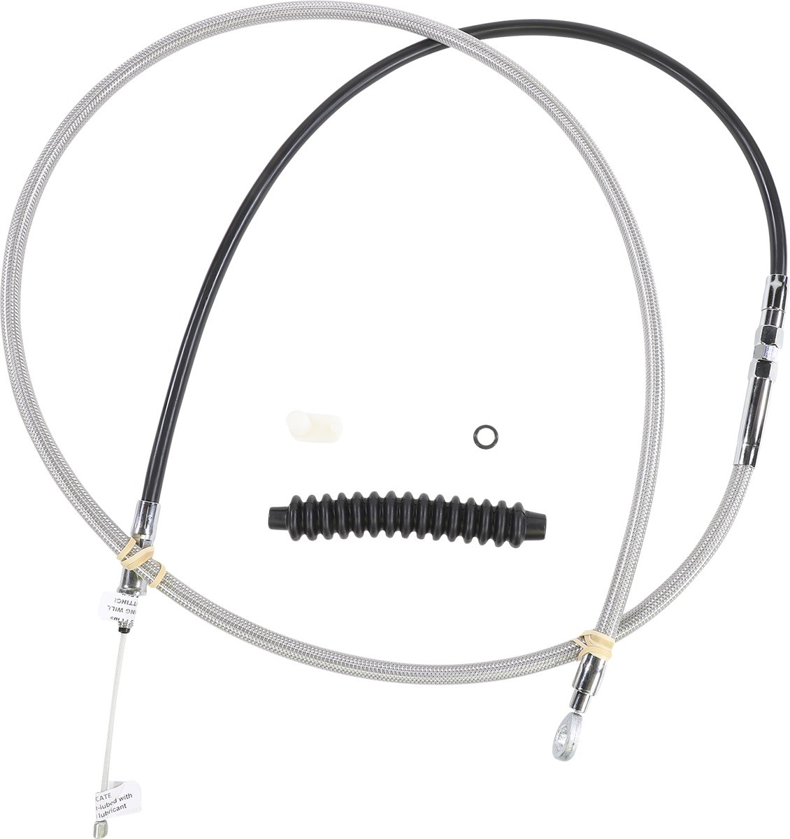 DRAG SPECIALTIES 5322414HE High-Efficiency Braided Stainless Steel Clutch Cable