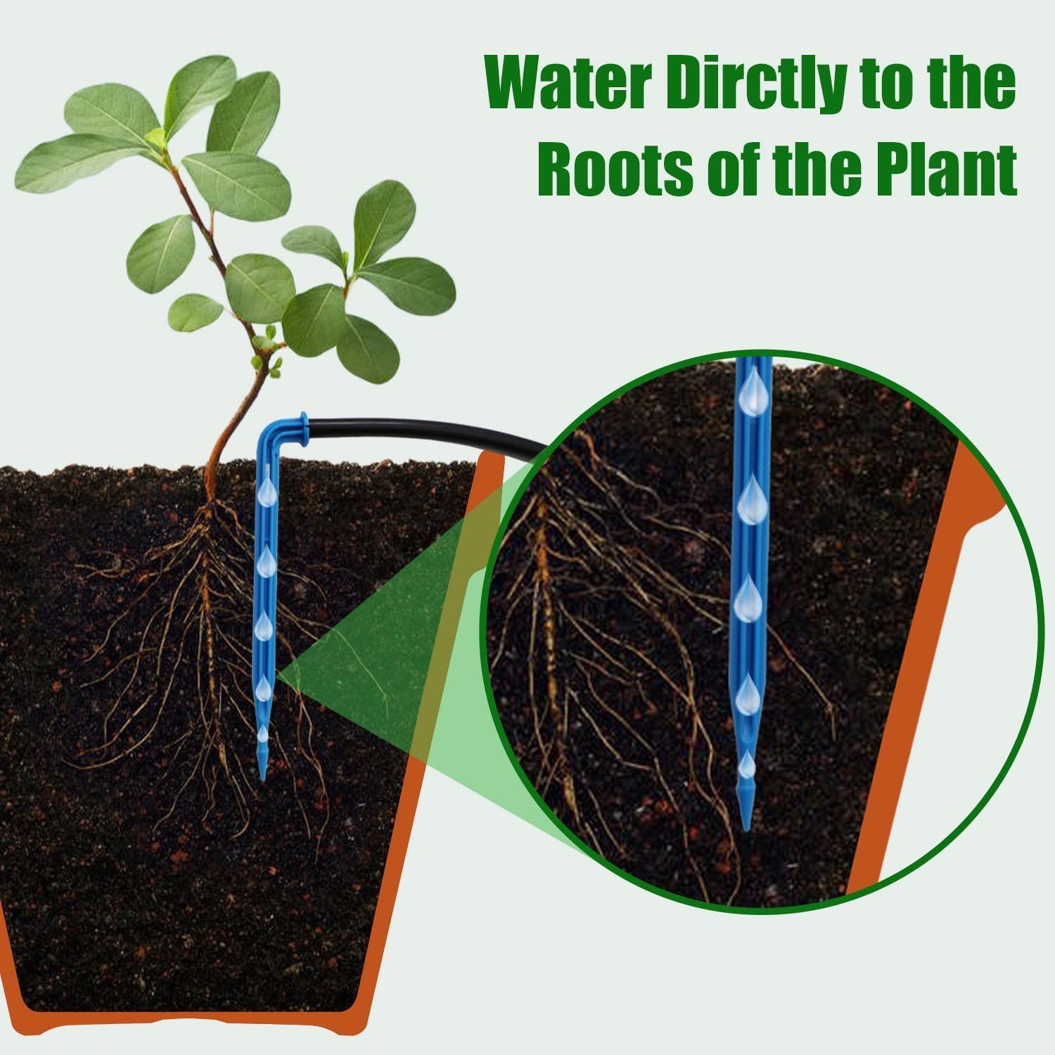 Solar Automatic Drip Irrigation Kit System, Solar Powered Auto Easy DIY Water...