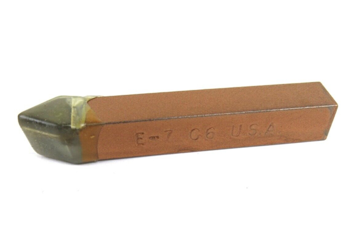 ACT E-7 Grade C6 Carbide 60° Brazed Lathe Tool Bit 7/16" x 7/16" Shank
