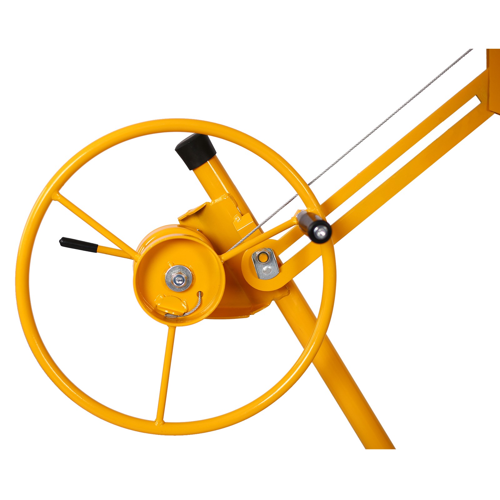 Drywall Lift Jack Rolling Panel Hoist 16 ft Yellow