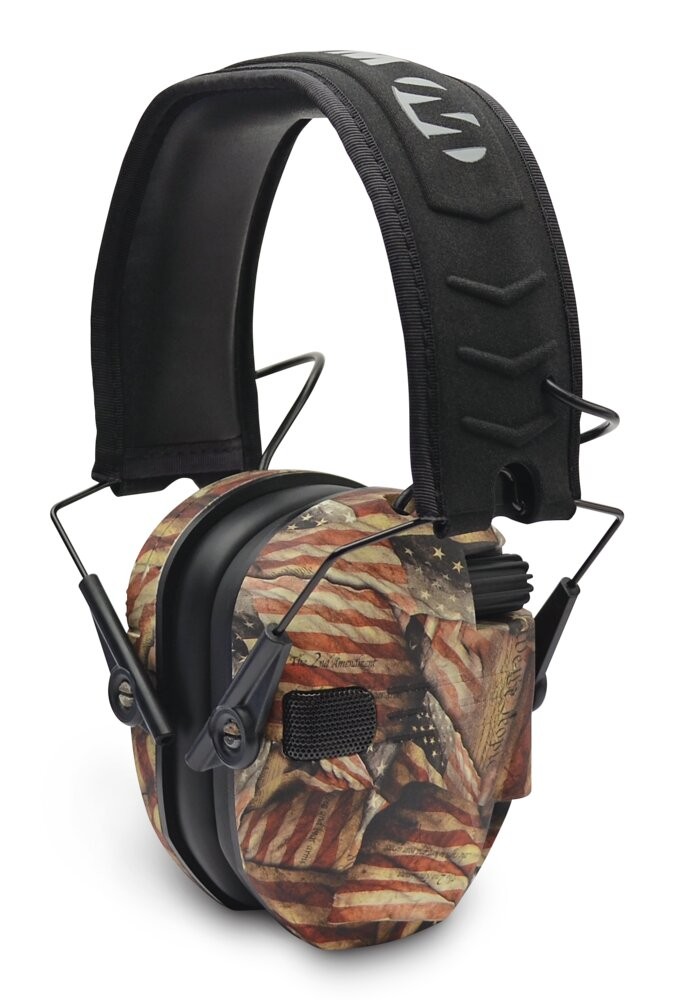 Walker's Razor Muff Earmuffs, USA Right To Bear Arms Design, NRR 23 #RSEM-BARM