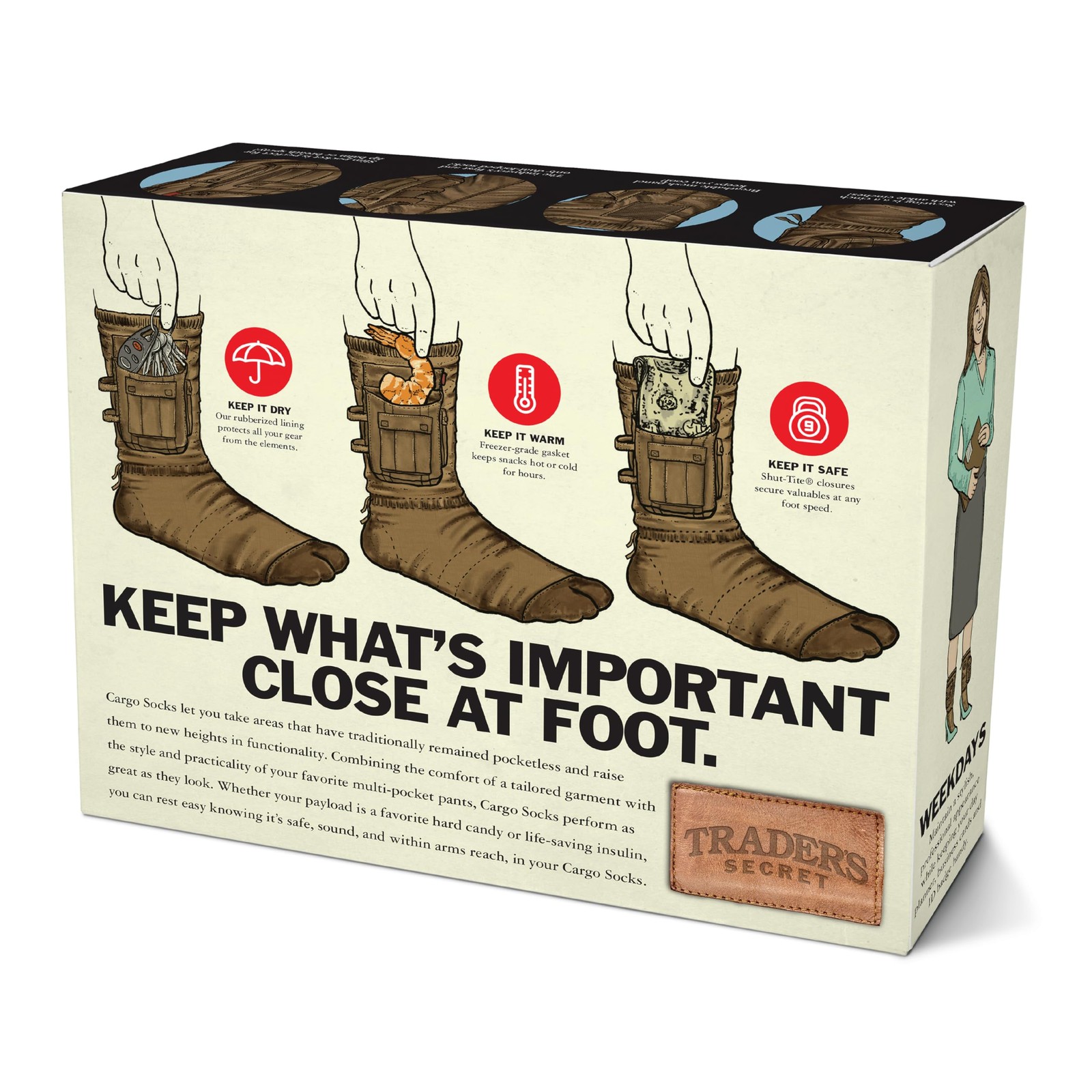 PrankO Cargo Socks Prank Gift Box – Empty Joke Present Box for Adults & Teens...
