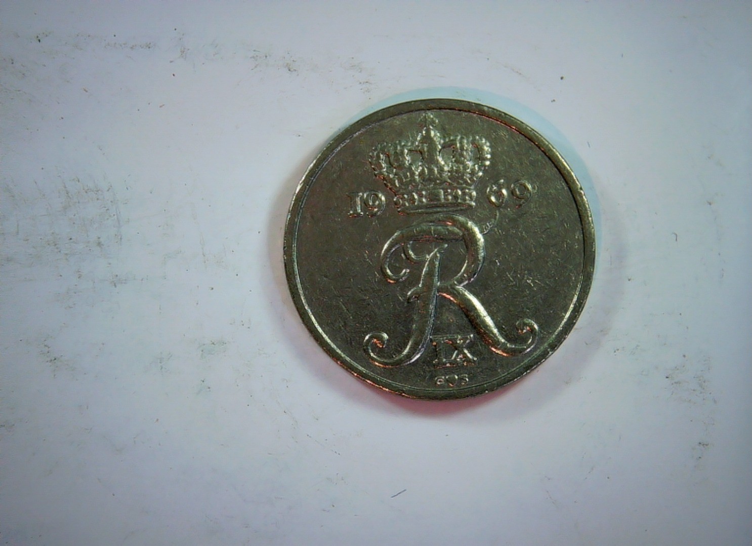 Denmark 1969 10 Øre Frederik IX monogram (10 Øre) Coin