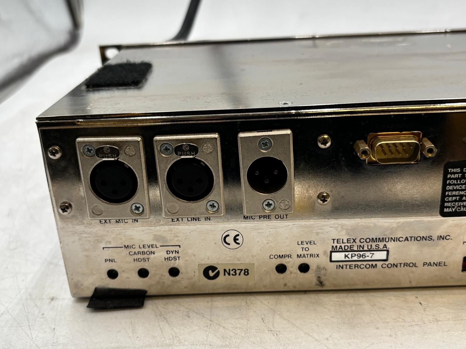 RTS Systems KP96-7 Telex Matrix Intercom Key Panel w/ AKG D58E/200 Microphone