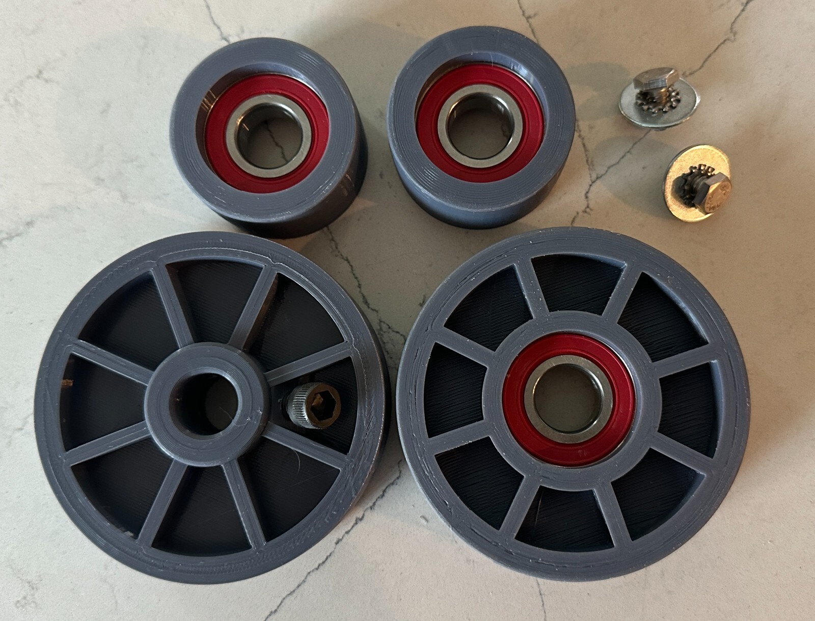 4-Wheel Set For Rockwell/Delta 1" Belt Sander/Grinder, Tireless