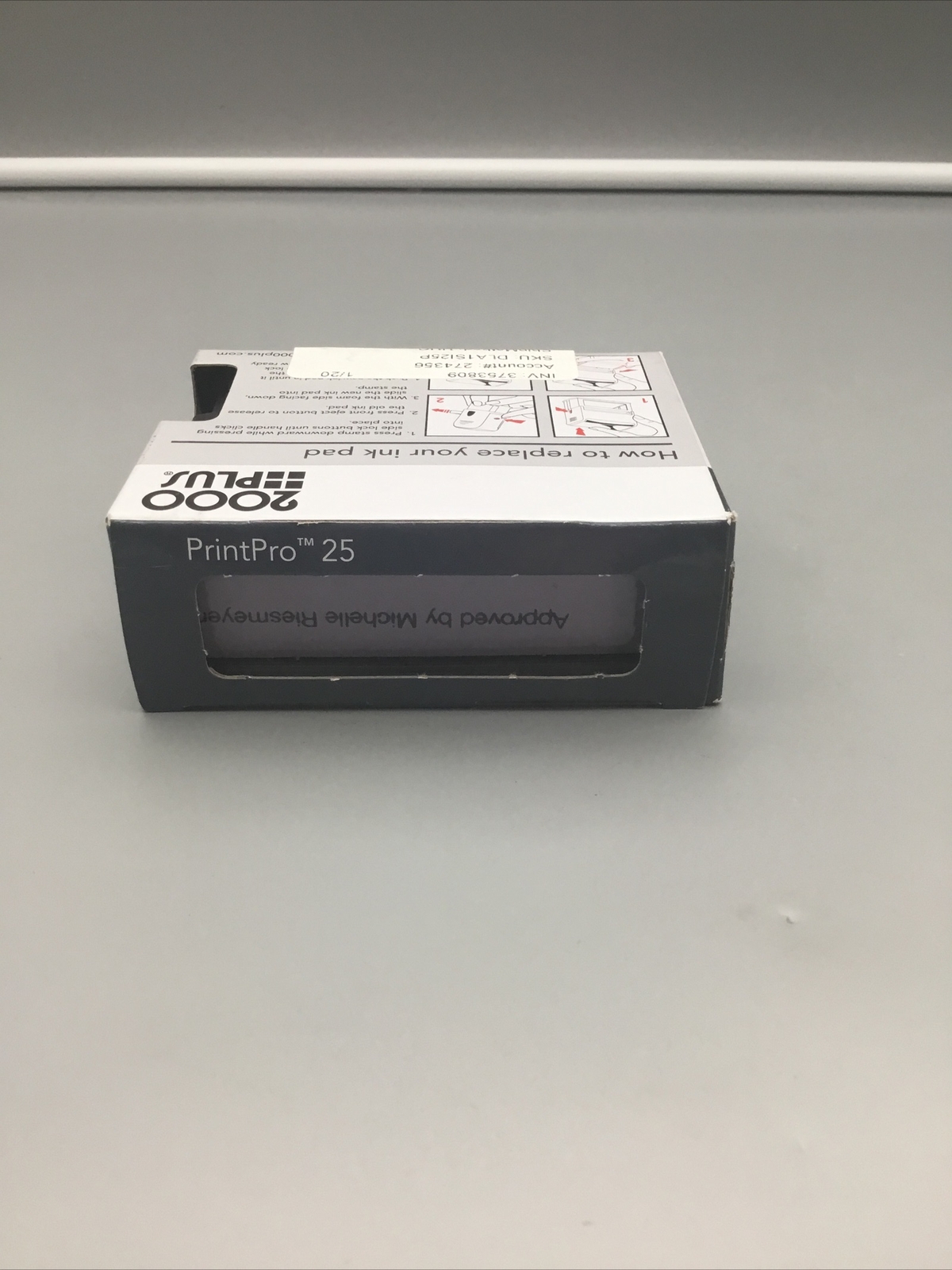 2000 Plus: PrintPro25 Self-Inking Stamp & Impression Size '5/8 x 3" in Box NEW