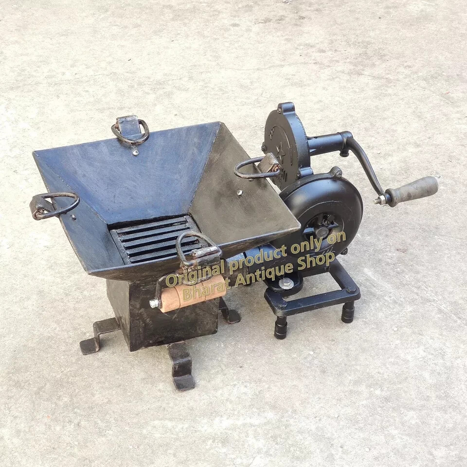 Squire Forge Furnace With Hand Blower Pedal Type Handle Working Functional Tool