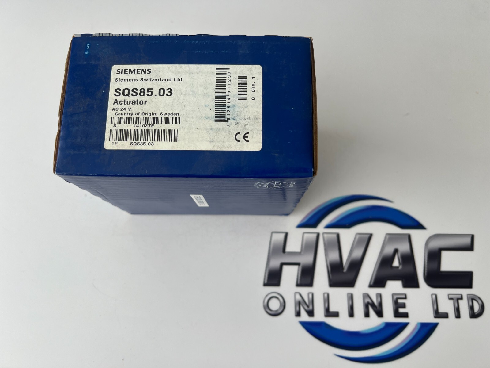 Siemens SQS85.03 24v ac Electromotoric actuator 400 N, 5.5 mm, AC 24 V 3 P