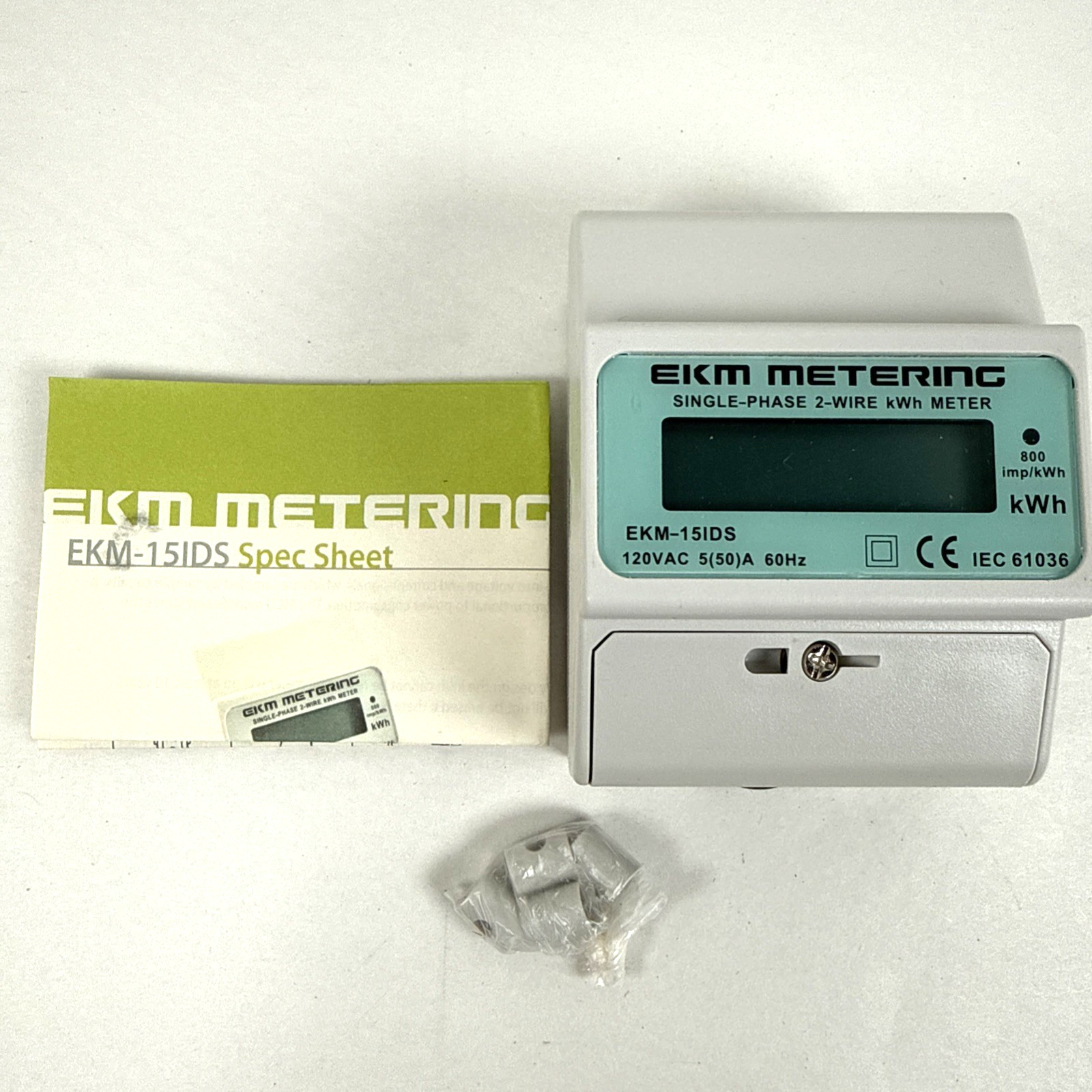EKM Metering Single Phase 2 Wire kWh Meter EKM - 15IDS 120 VAC 5(50) A