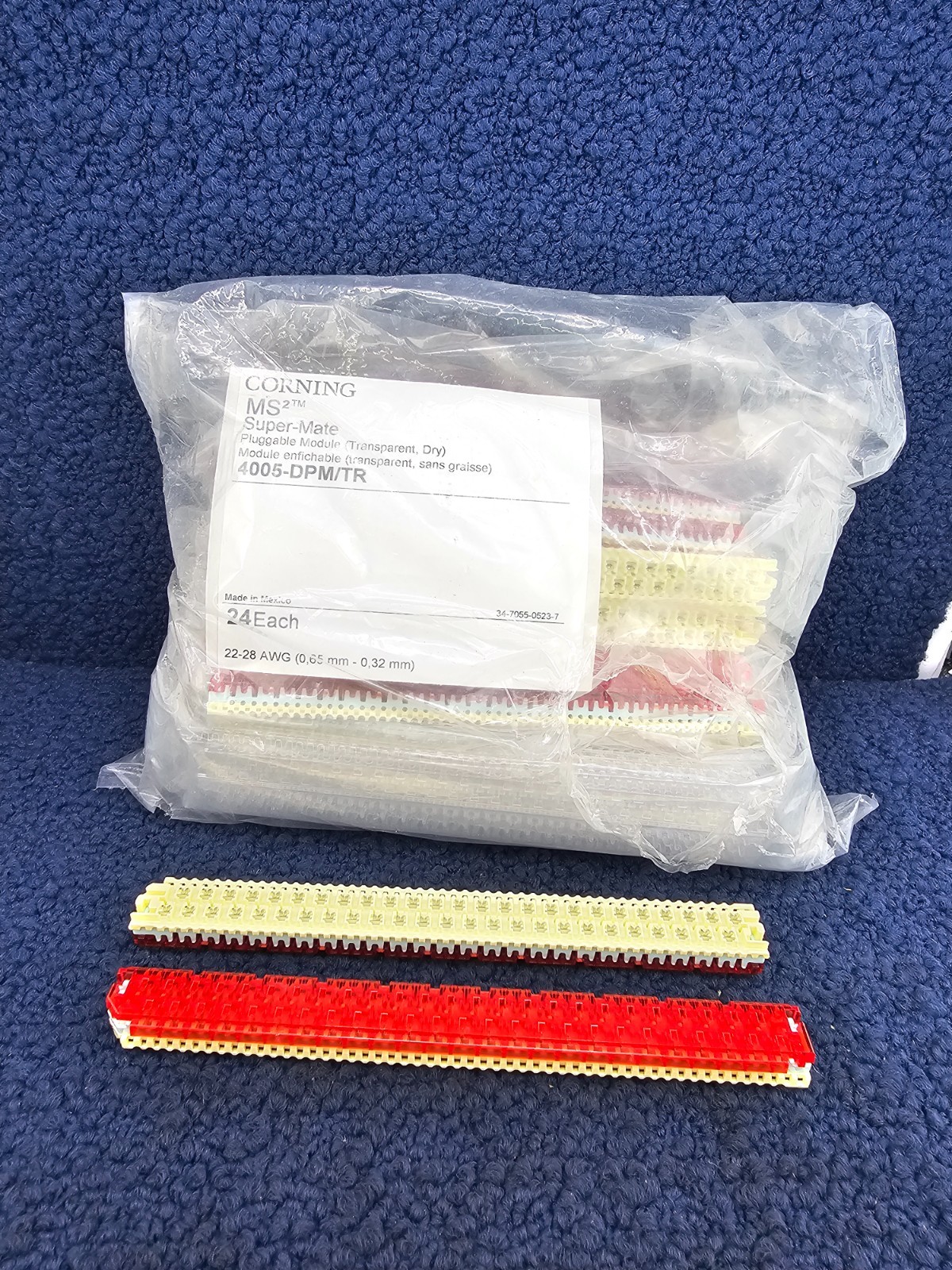 (QTY 24) Corning 4005-DPM/TR MS²™ Super-Mate Pluggable Connector Module